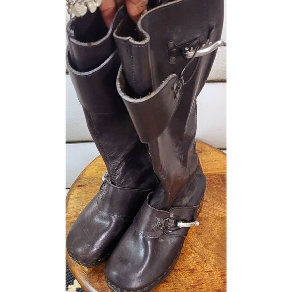 Paysannerie vintage clog boots - Picture 7 of 12